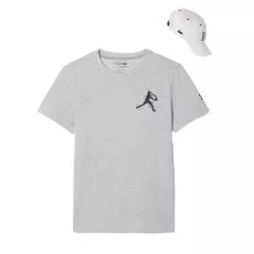 Lacoste Tennis x Novak Djokovic Set T-Shirt + Cap Rot