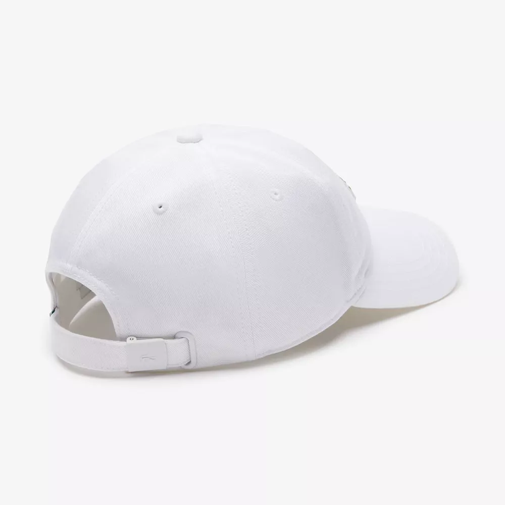 Lacoste Twill De Coton Cap Wei&szlig;