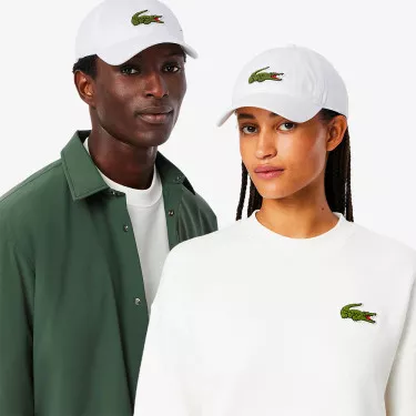 Lacoste Twill De Coton Cap Wei&szlig;