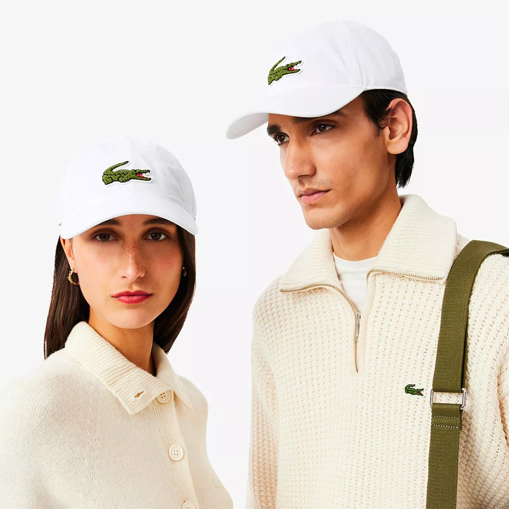 Lacoste Twill De Coton Cap Wei&szlig;
