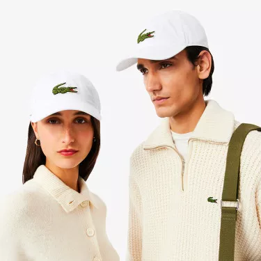 Lacoste Twill De Coton Cap Wei&szlig;
