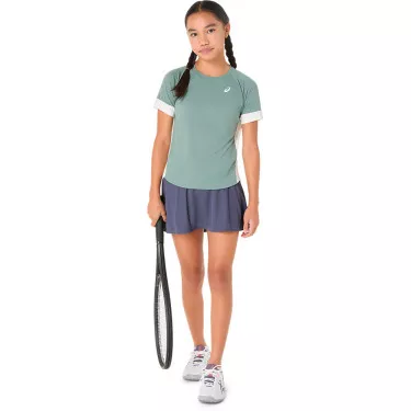 Asics T-Shirt M&auml;dchen Gr&uuml;n / Grau / Creme
