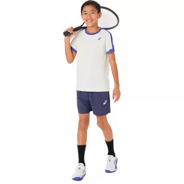Asics T-Shirt Jungen Creme / Blau