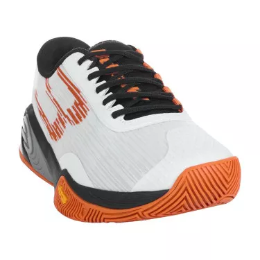 Bullpadel Hack Vibram 25I Padelschuhe Wei&szlig; / Orange