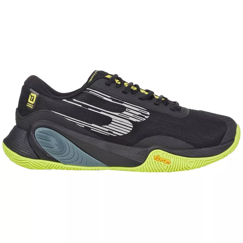 Bullpadel Hack Vibram 25I Padelschuhe Schwarz / Gr&uuml;n