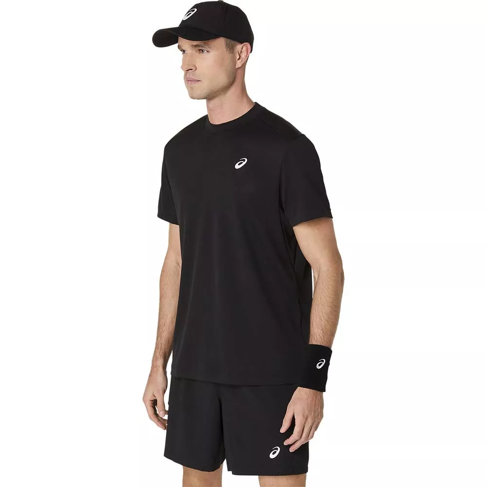Asics Court SS T-Shirt Schwarz