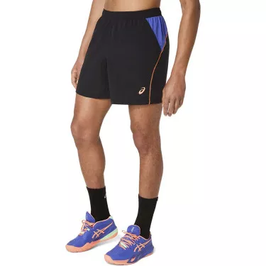 Asics Padel Court Short Schwarz / Blau