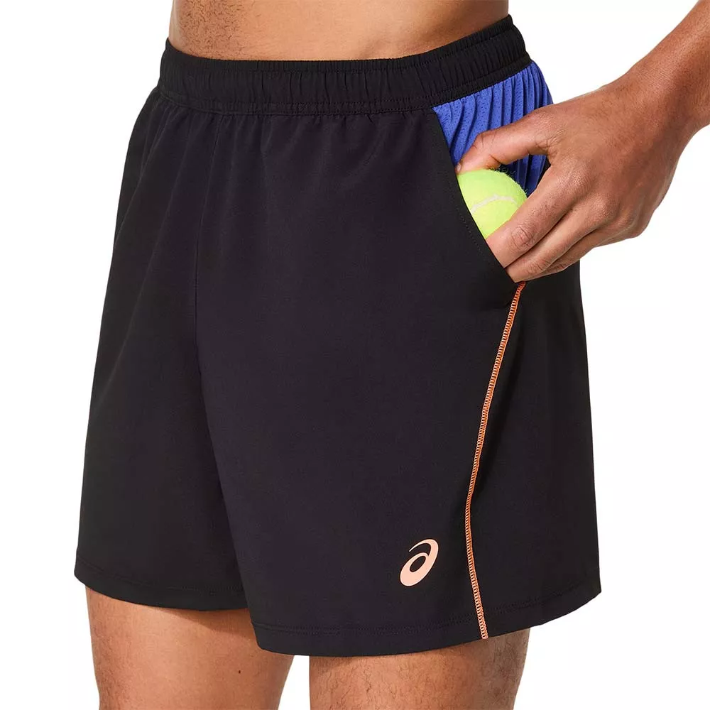 Asics Padel Court Short Schwarz / Blau