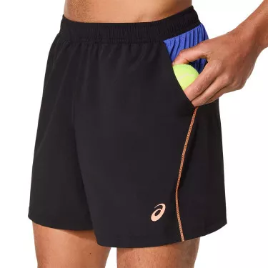 Asics Padel Court Short Schwarz / Blau
