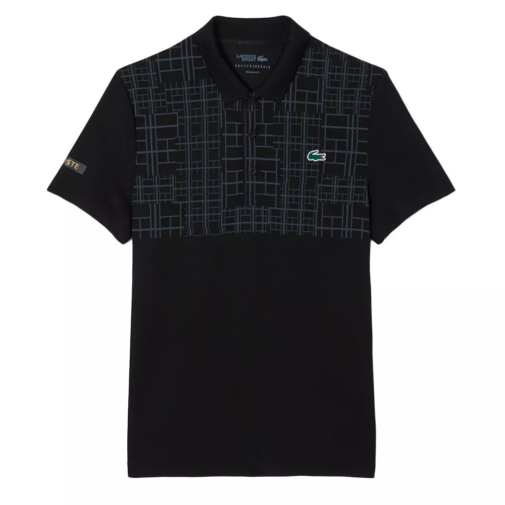 Lacoste Tennis Novak Djokovic Poloshirt Schwarz
