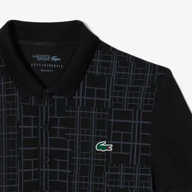 Lacoste Tennis Novak Djokovic Poloshirt Schwarz