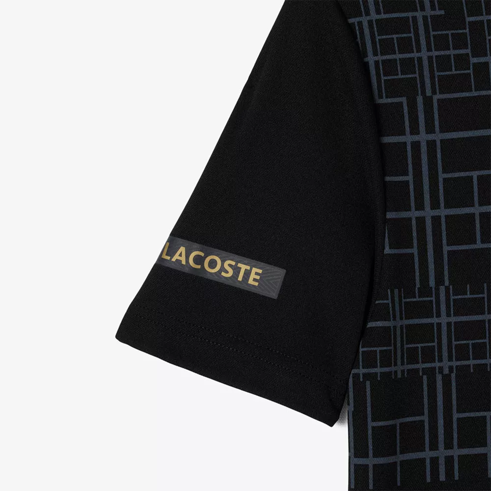 Lacoste Tennis Novak Djokovic Poloshirt Schwarz