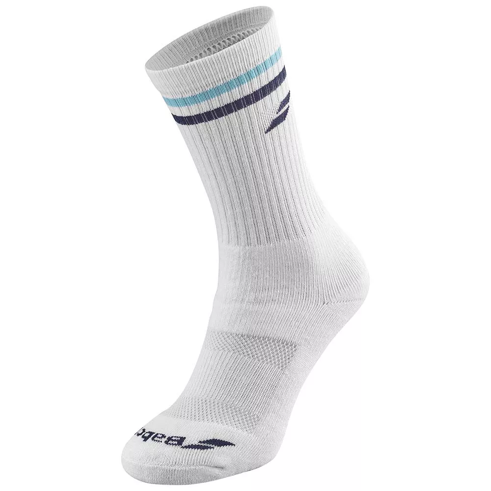 Babolat Team Single Socken Wei&szlig; / Blau