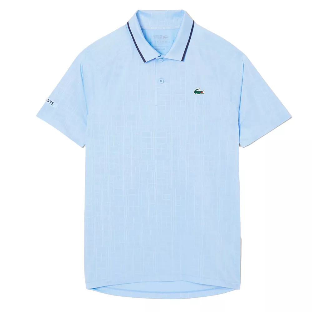 Lacoste Tennis Novak Djokovic On Court Poloshirt Pastellblau