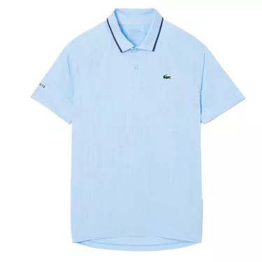 Lacoste Tennis Novak Djokovic On Court Poloshirt Pastellblau