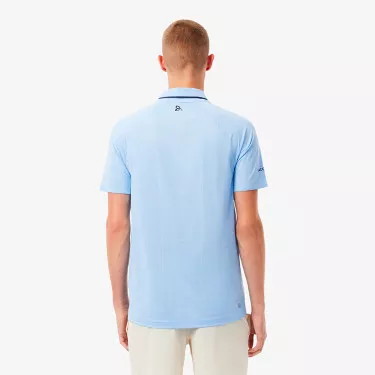 Lacoste Tennis Novak Djokovic On Court Poloshirt Pastellblau