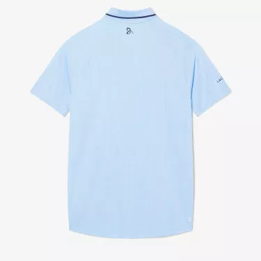 Lacoste Tennis Novak Djokovic On Court Poloshirt Pastellblau