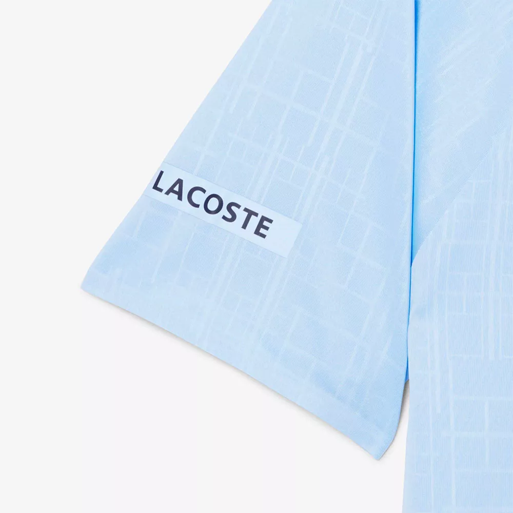 Lacoste Tennis Novak Djokovic On Court Poloshirt Pastellblau