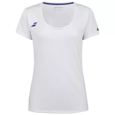 Babolat Play Cap T-Shirt Damen Wei&szlig;