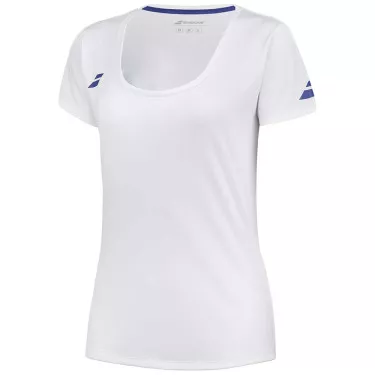 Babolat Play Cap T-Shirt Damen Wei&szlig;