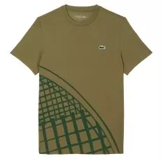 Lacoste Ultra Dry bedruckt T-Shirt Khaki