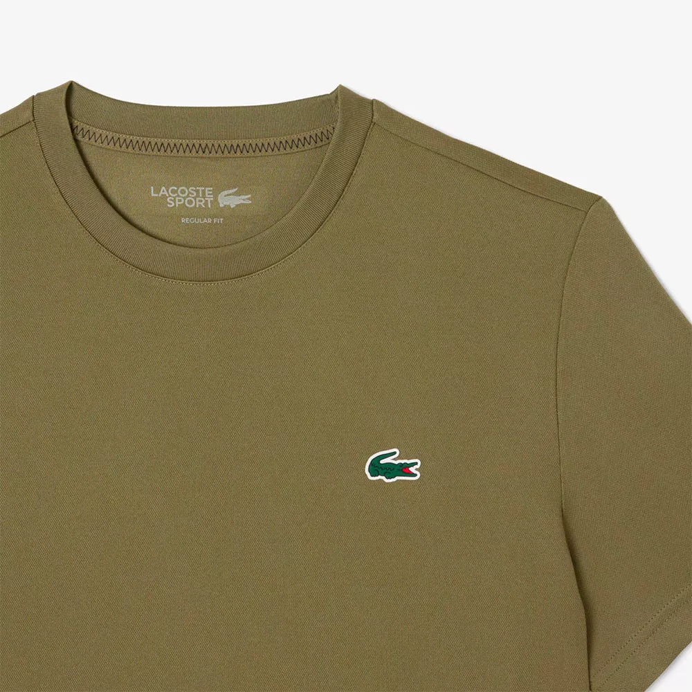Lacoste Ultra Dry bedruckt T-Shirt Khaki