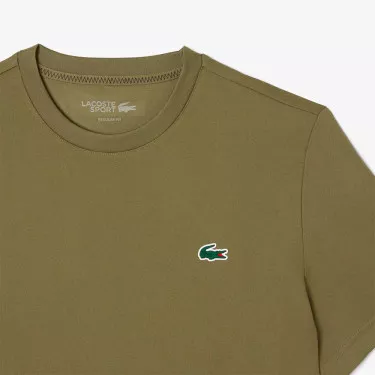 Lacoste Ultra Dry bedruckt T-Shirt Khaki