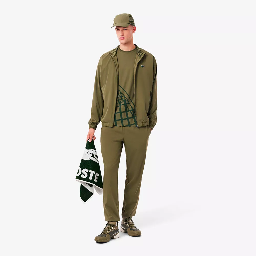 Lacoste Ultra Dry bedruckt T-Shirt Khaki