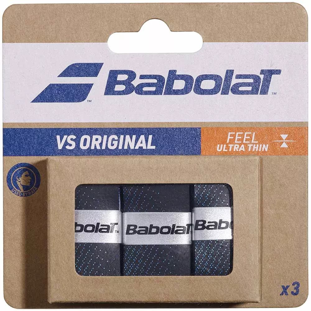 Babolat VS Original Overgrip Schwarz / Blau 3er-Pack