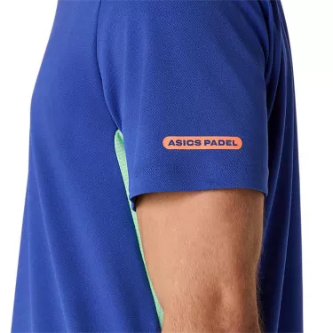 Asics Padel Court SS T-Shirt Blau / Gr&uuml;n