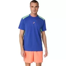 Asics Padel Court SS T-Shirt Blau / Gr&uuml;n