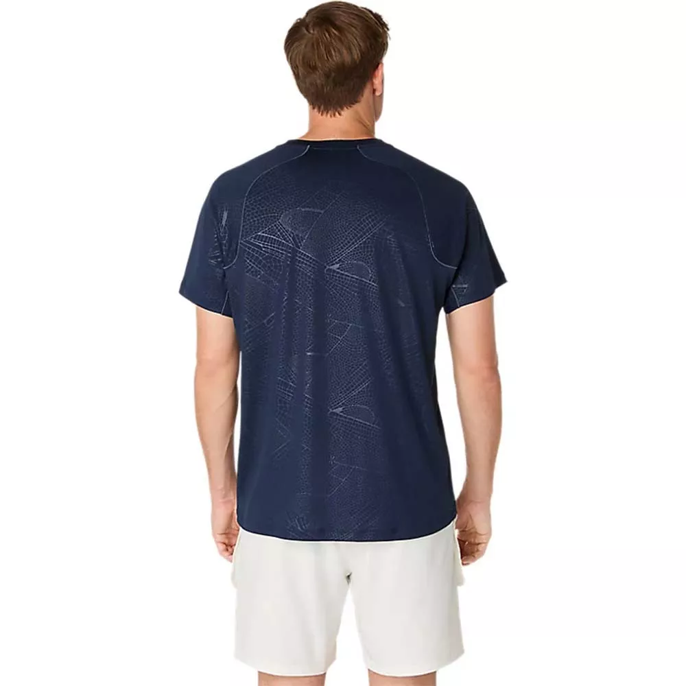 Asics Game All Over T-Shirt Nachtblau