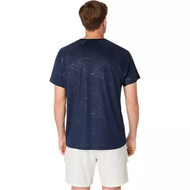 Asics Game All Over T-Shirt Nachtblau