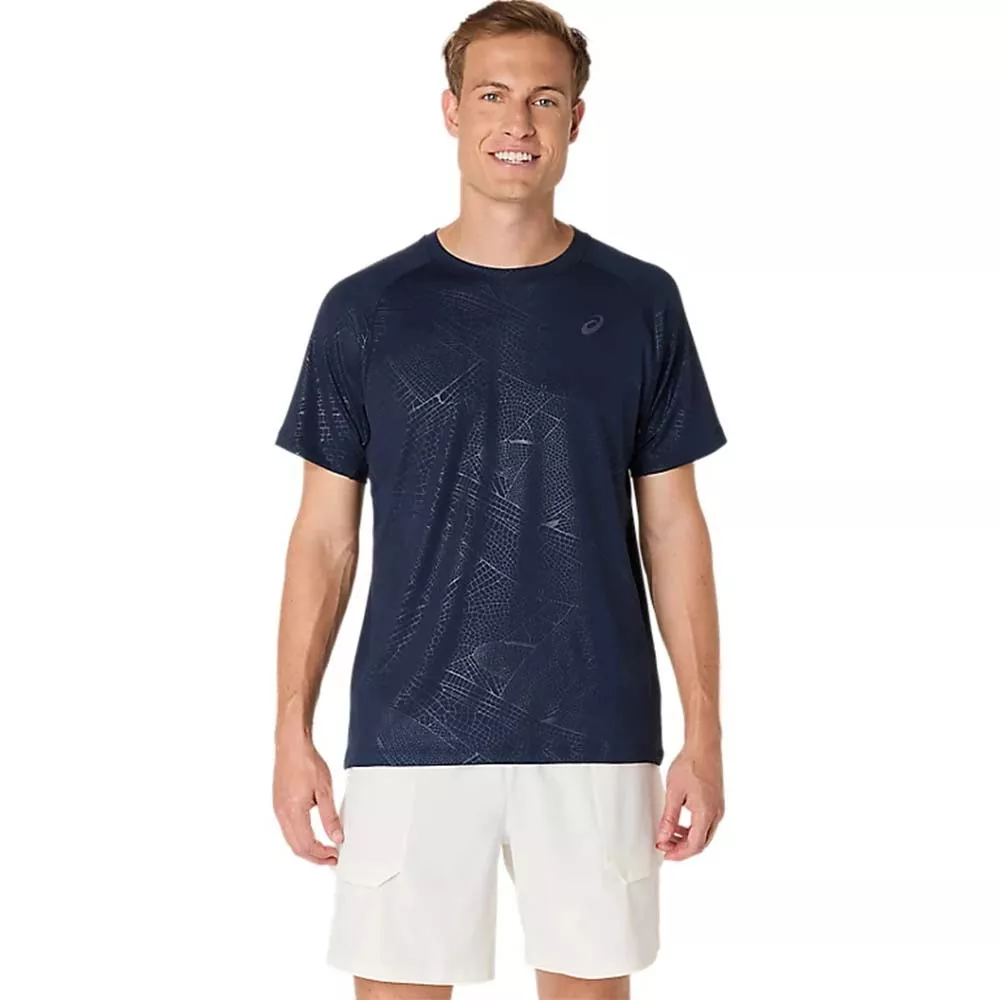 Asics Game All Over T-Shirt Nachtblau
