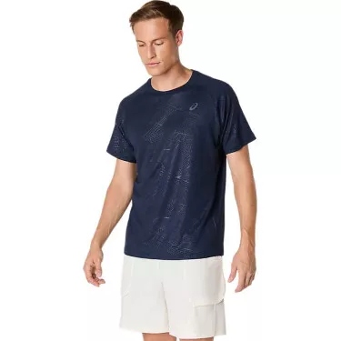 Asics Game All Over T-Shirt Nachtblau