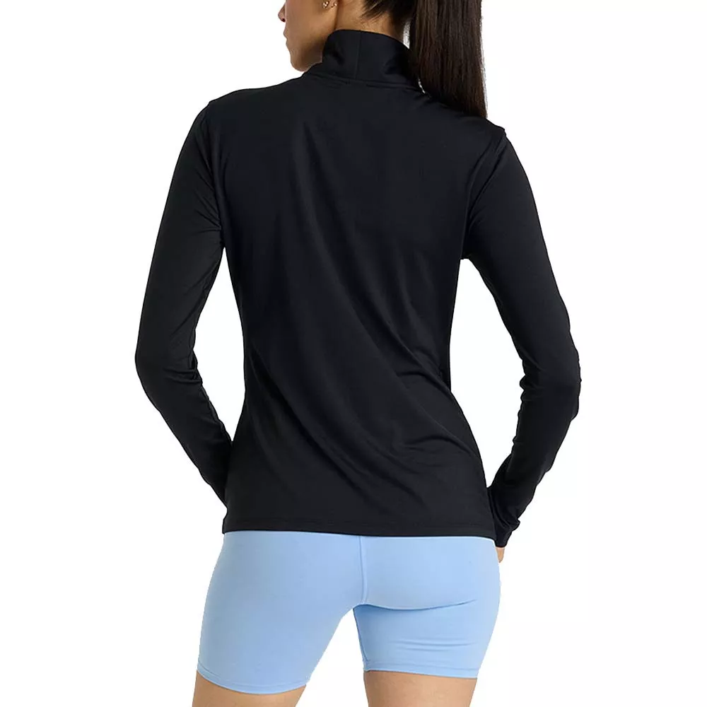 New Balance Quarter Zip Langarmshirt Damen Schwarz