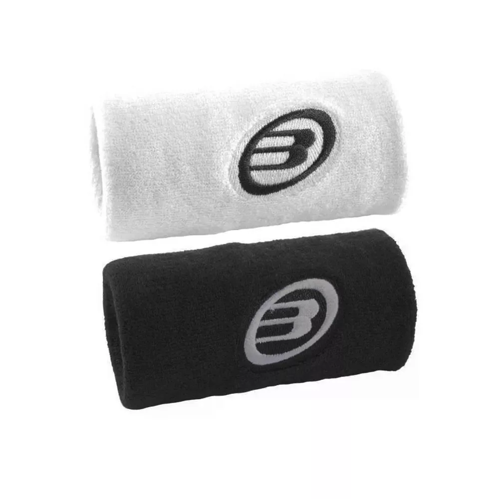 Bullpadel Schwei&szlig;band Wei&szlig; / Schwarz 2er-Pack