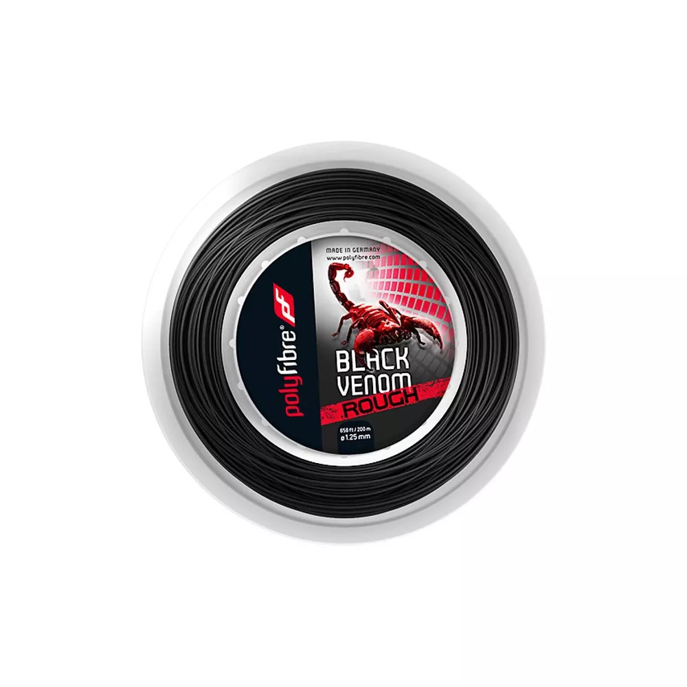 Polyfibre Black Venom Rough Saitenrolle 200 m
