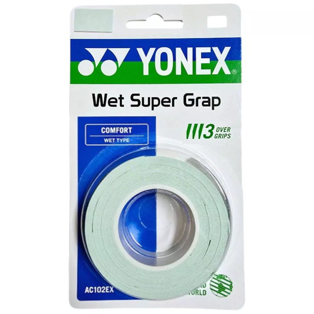 Yonex Wet Super Grap Overgrip Pastellgr&uuml;n 3er-Pack