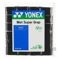Yonex Super Grap Overgrip Schwarz 12er-Pack