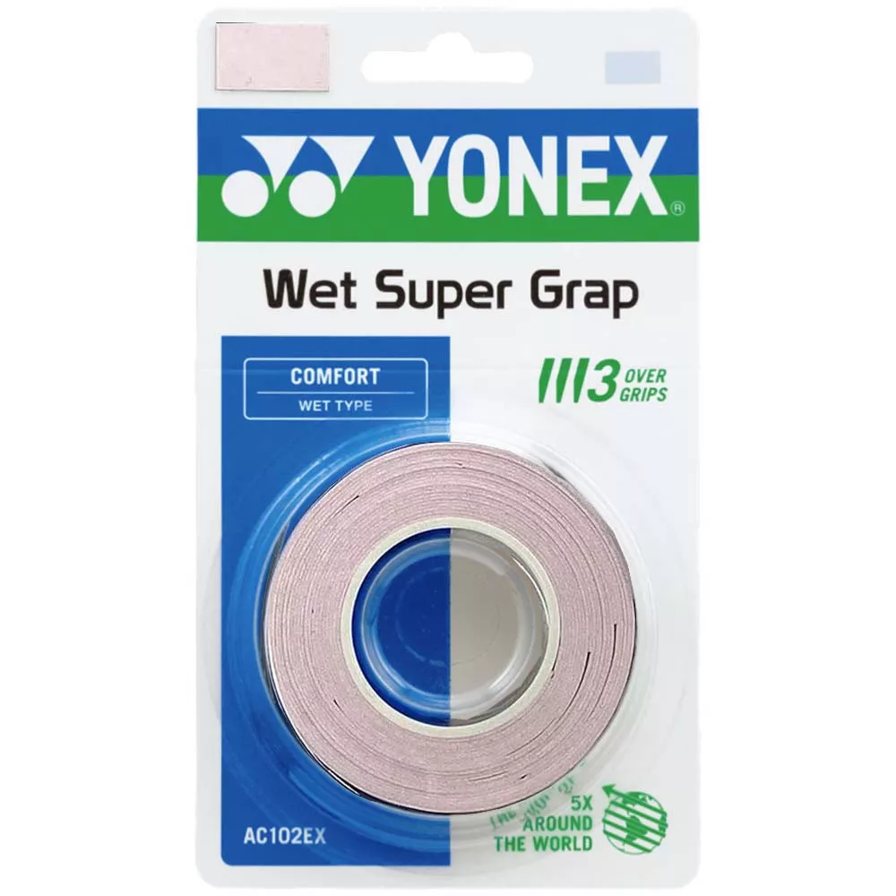 Yonex Super Grap Overgrip Rosa 3er-Pack