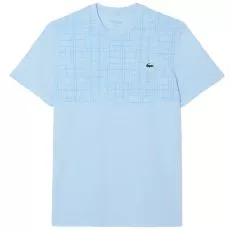 Lacoste Tennis Novak Djokovic Ultra Dry bedruckt T-Shirt Hellblau