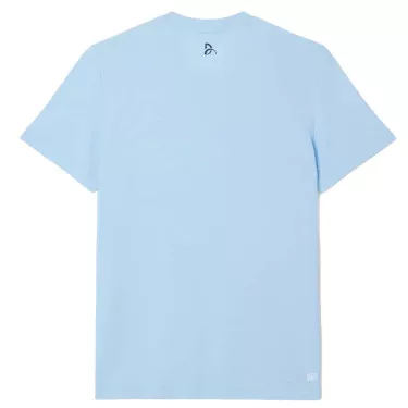 Lacoste Tennis Novak Djokovic Ultra Dry bedruckt T-Shirt Hellblau