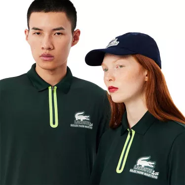 Lacoste Ballkind Rolex Paris Masters Poloshirt Gr&uuml;n