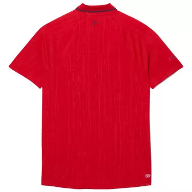 Lacoste Tennis Novak Djokovic On Court Poloshirt Rot