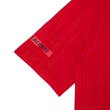 Lacoste Tennis Novak Djokovic On Court Poloshirt Rot