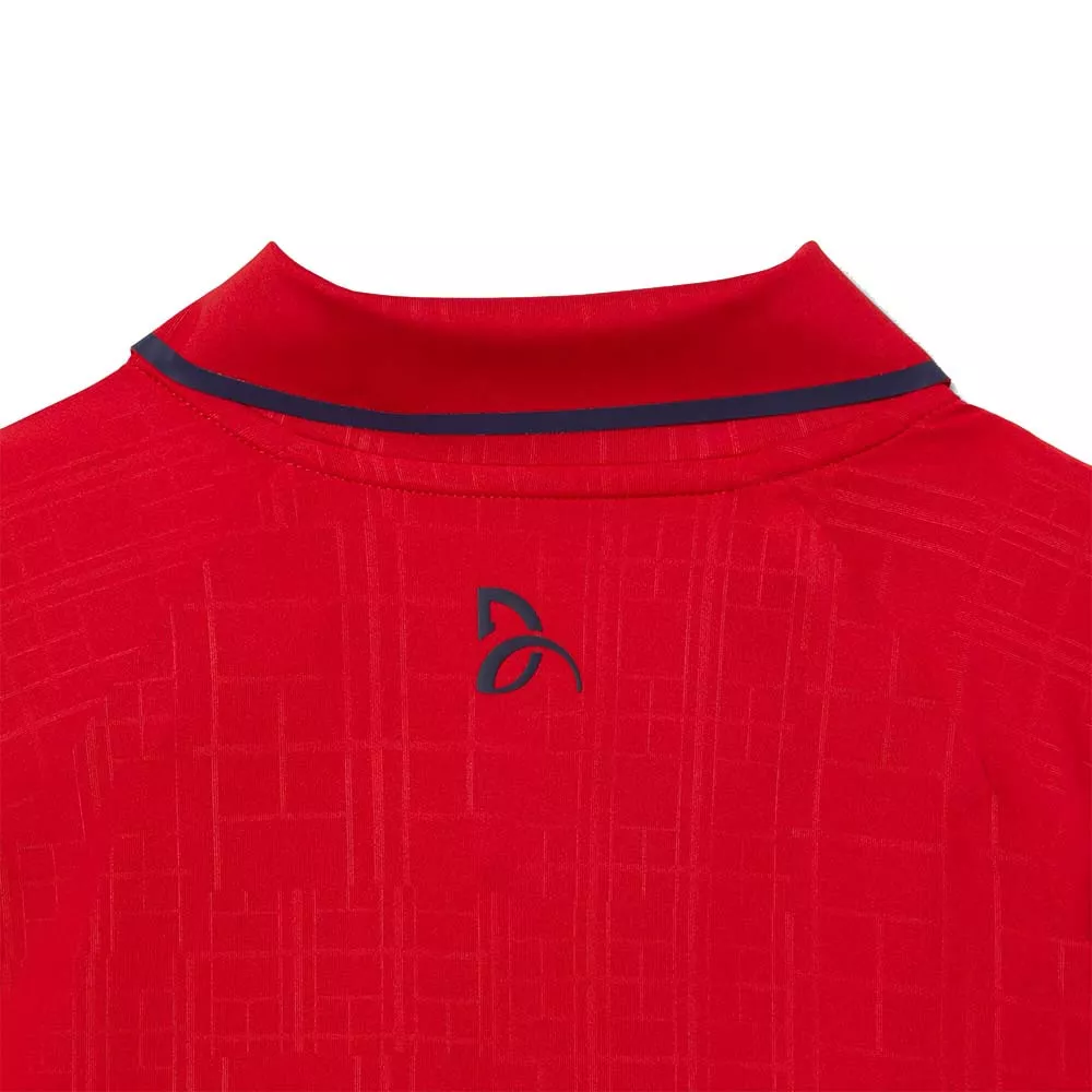 Lacoste Tennis Novak Djokovic On Court Poloshirt Rot