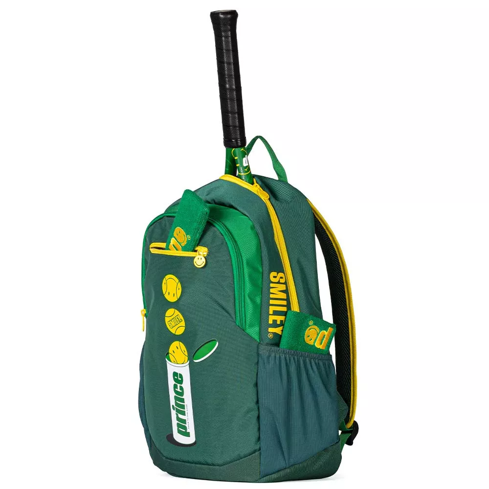 Prince x Smiley Tennisrucksack Gr&uuml;n