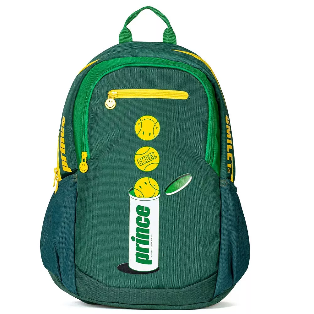 Prince x Smiley Tennisrucksack Gr&uuml;n