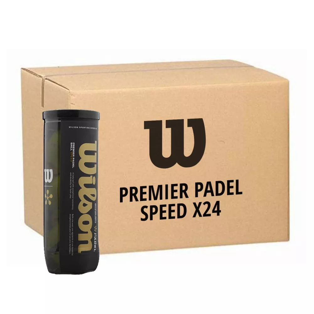 Wilson Premier Padel Speed Padelb&auml;lle Karton (24 Dosen &agrave; 3 B&auml;lle)